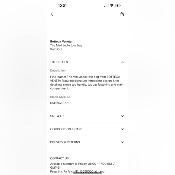 Pink Bottega Mini Jodie - Picture 3 of 12